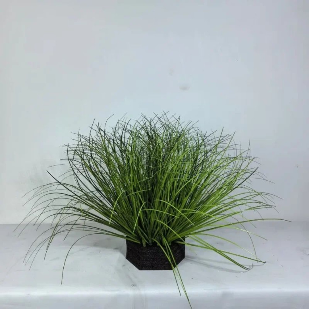 Mini Artificial Grass Bush Landscaping Decor 5