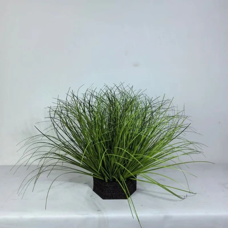 Mini Artificial Grass Bush Landscaping Decor 5