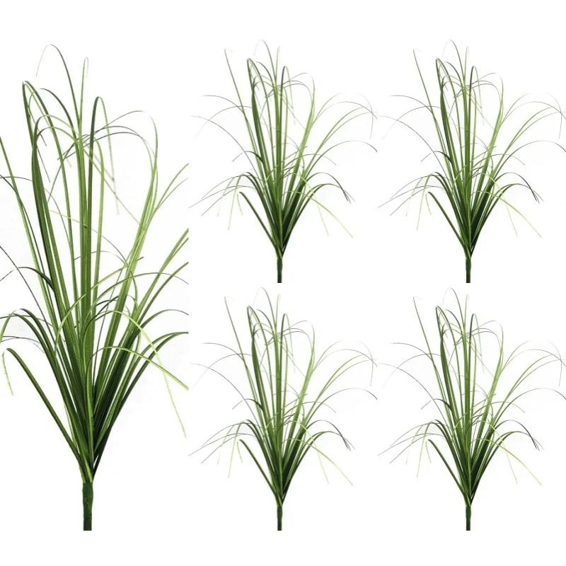 Mini Artificial Grass Bush Landscaping Decor 12