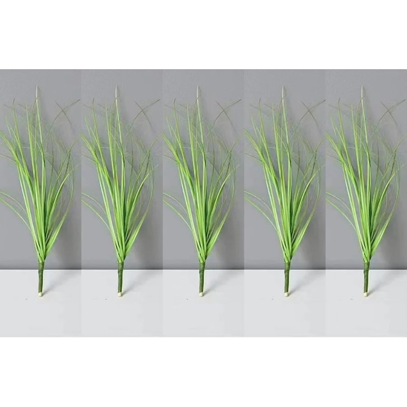 Mini Artificial Grass Bush Landscaping Decor 13