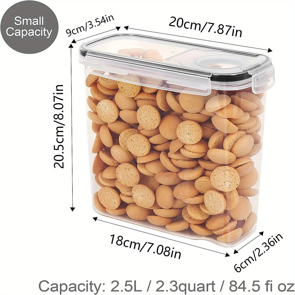 3pcs Airtight Cereal Storage Container Set 6