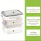 Fridge Food Storage Containers With Strainer Set 6
