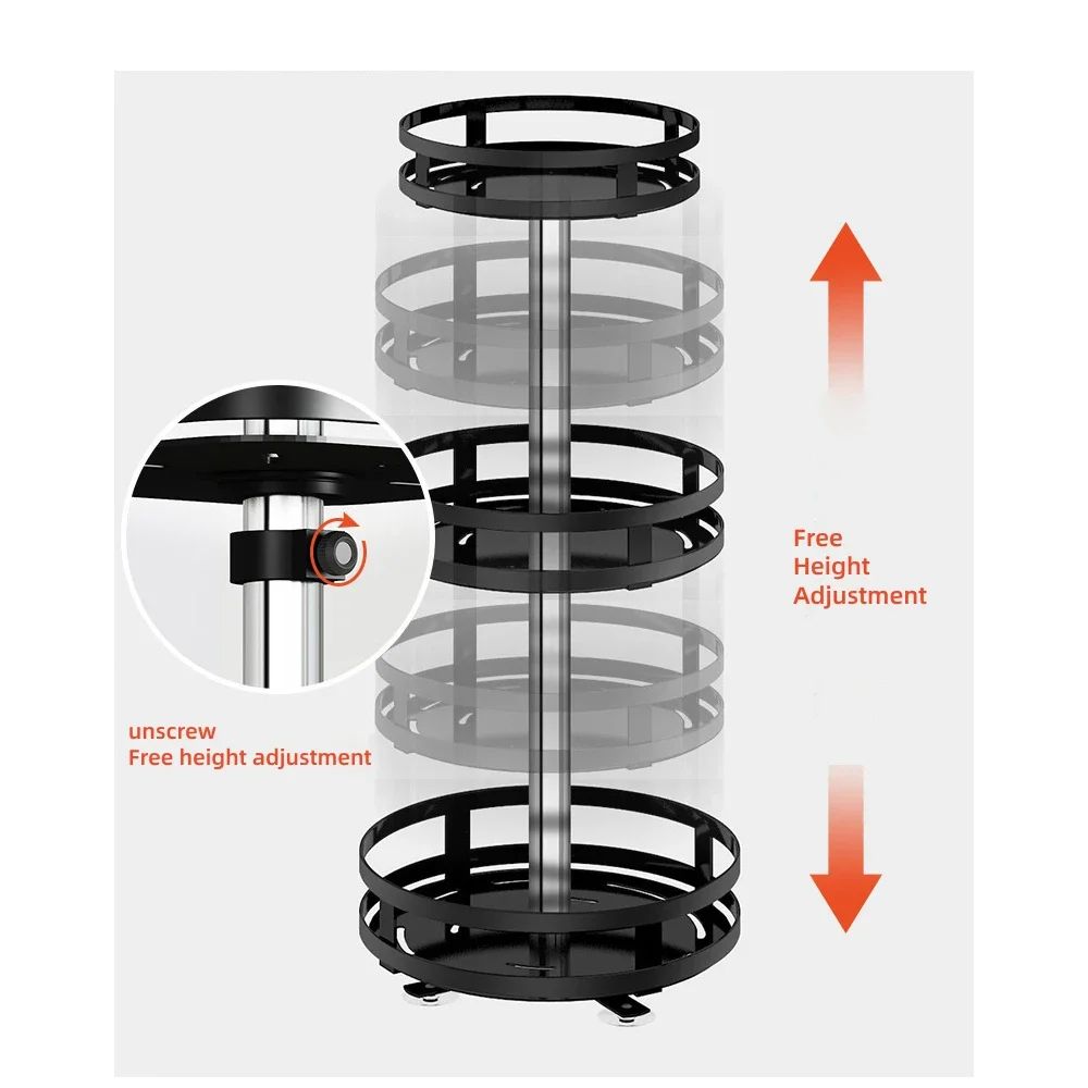 360 Degree Rotating Spice Rack Organizer Tray 9
