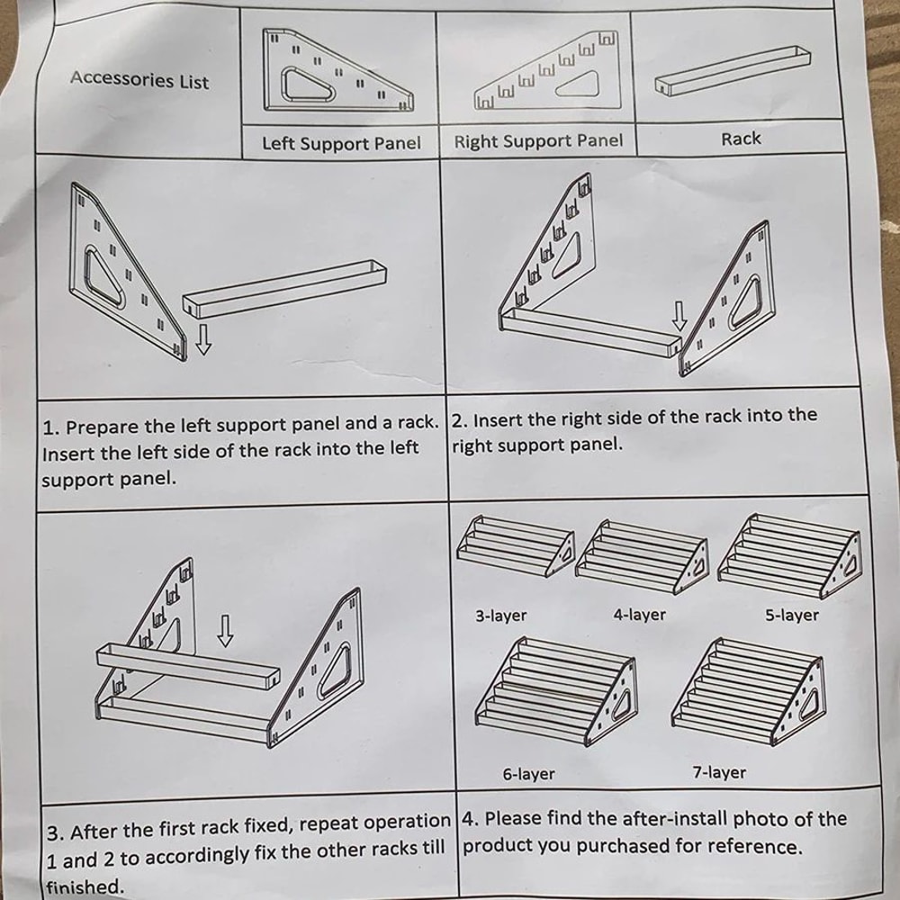 Transparent Desktop Greeting Card Display Rack 6