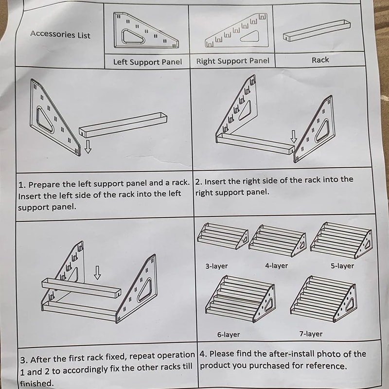 Transparent Desktop Greeting Card Display Rack 6