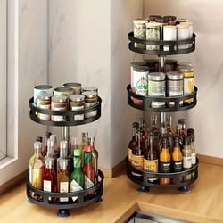 360 degree rotating storage organizer tray