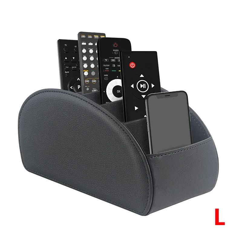 PU Leather Remote Control Organizer With 5 Compartments 15