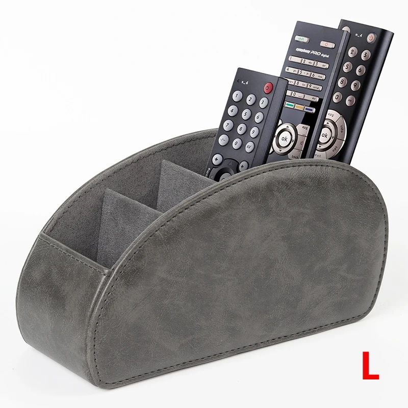 PU Leather Remote Control Organizer With 5 Compartments 9
