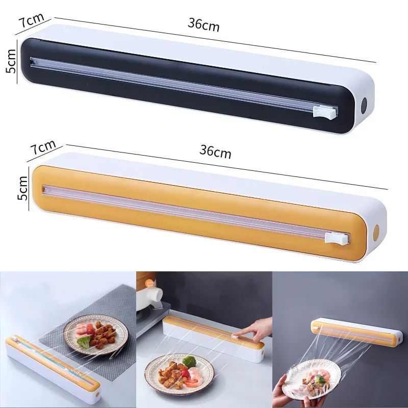 Magnetic Plastic Wrap Dispenser With Cutter 6