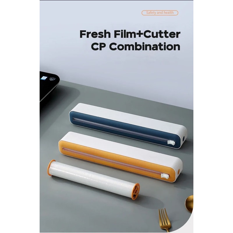 Magnetic Plastic Wrap Dispenser With Cutter 9