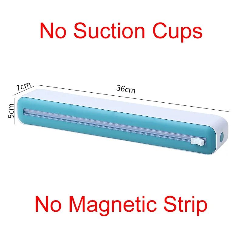Magnetic Plastic Wrap Dispenser With Cutter 13