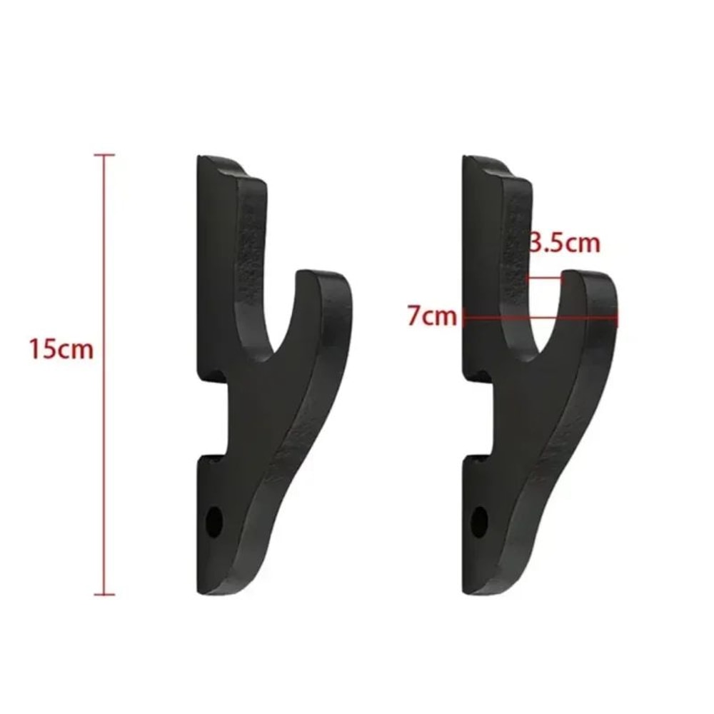 Wall Mounted Wooden Sword Display Rack 6