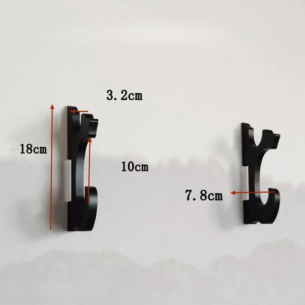 Wall Mounted Wooden Sword Display Rack 7