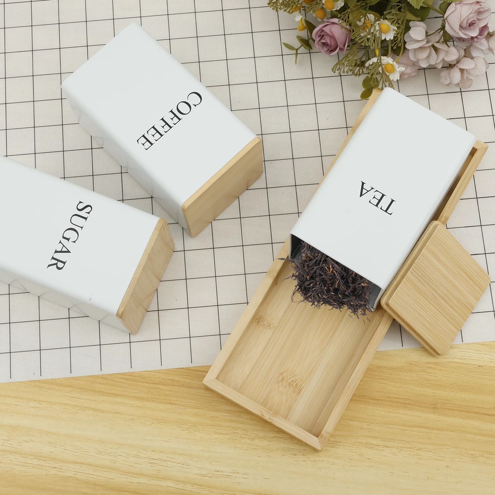 Airtight Coffee Tea Sugar Canister Set 14