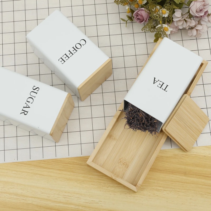 Airtight Coffee Tea Sugar Canister Set 14