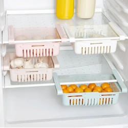 pull out refrigerator drawer organizer