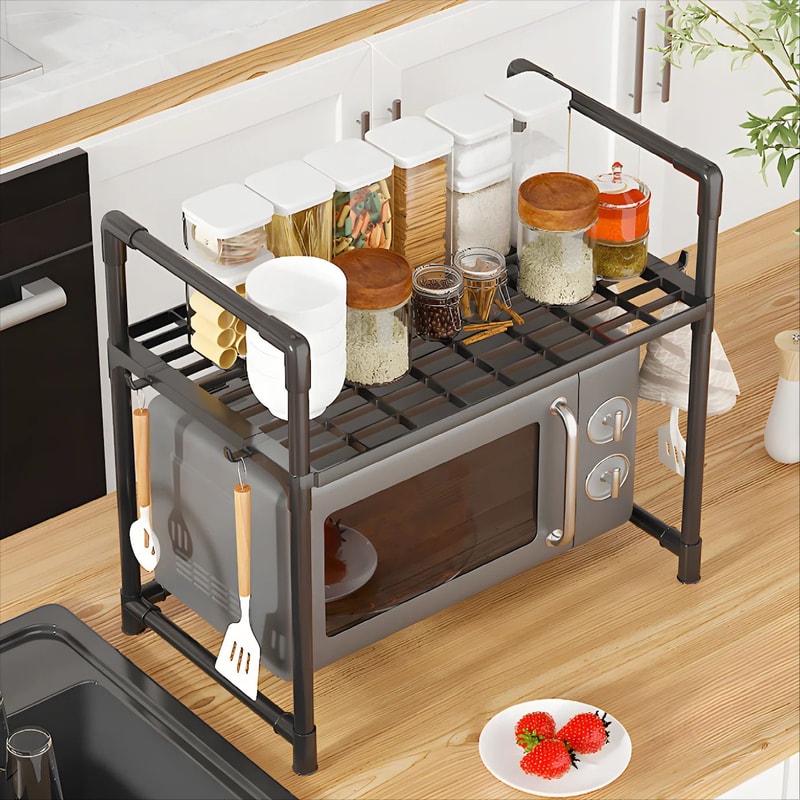 Space Saving Microwave Oven Storage Rack Shelf 4