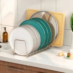 expandable small dish drying rack with drip tray