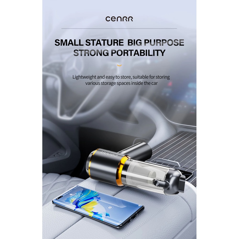 Powerful Mini Cordless Car Vacuum Cleaner 7