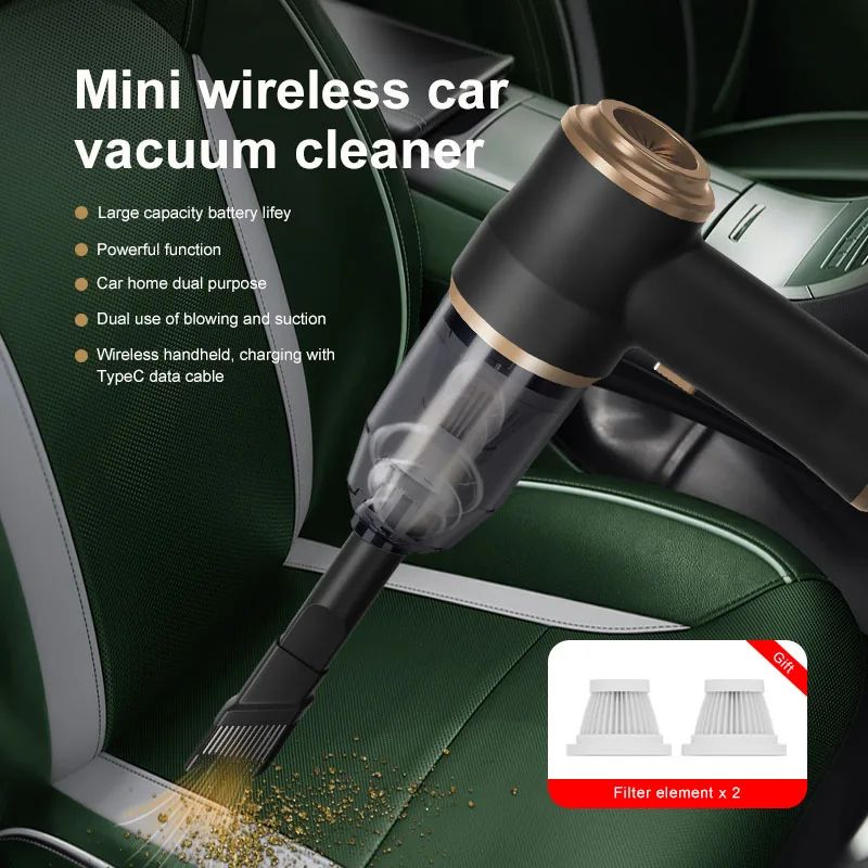 Portable Wireless High Power Mini Car Vacuum Cleaner 7