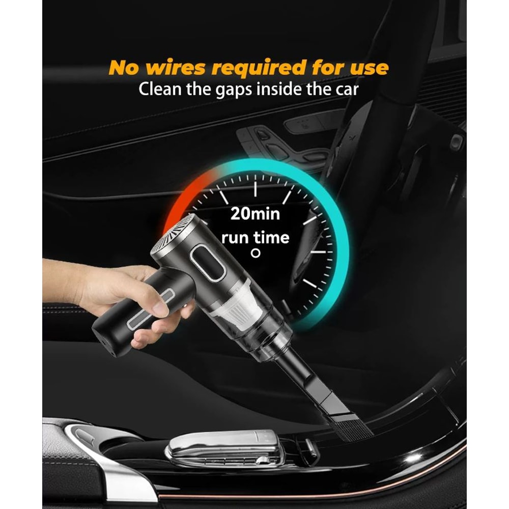 Portable Wireless High Power Car Vacuum Cleaner 12