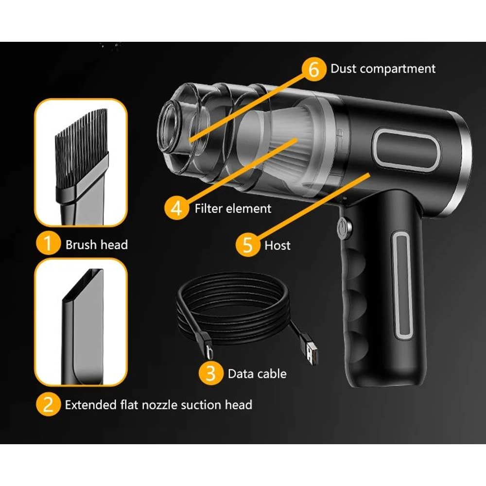 Portable Wireless High Power Car Vacuum Cleaner 13