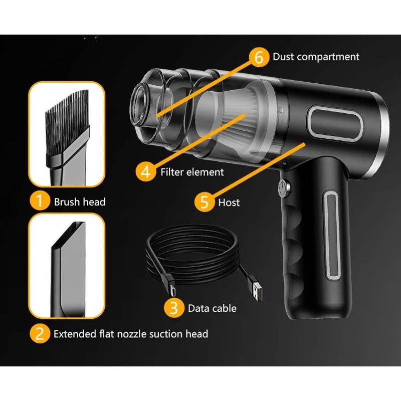 Portable Wireless High Power Car Vacuum Cleaner 13