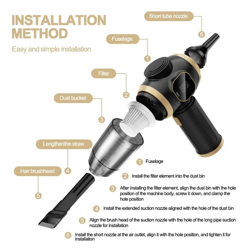 Wireless High Power Mini Car And Home Vacuum Cleaner 5