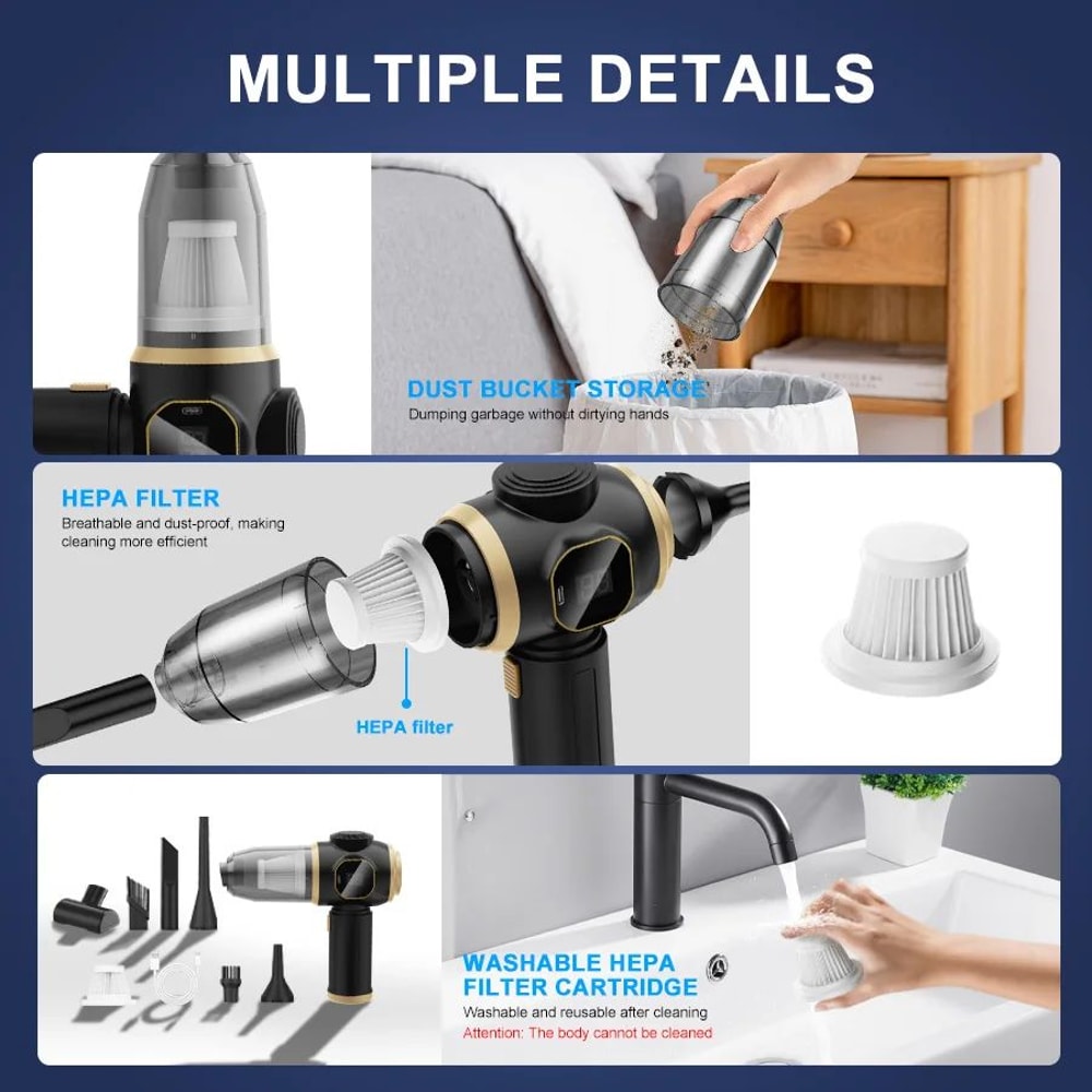 Wireless High Power Mini Car And Home Vacuum Cleaner 6