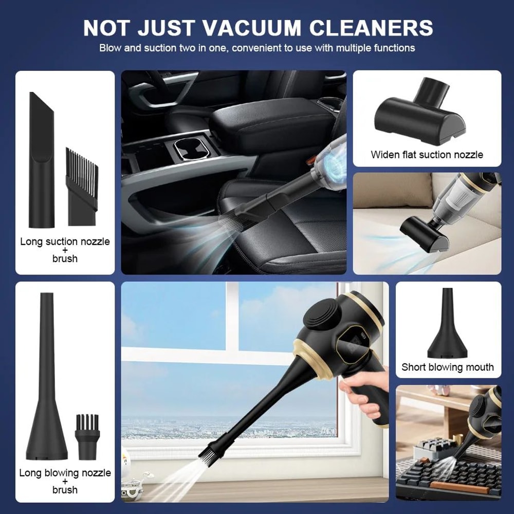 Wireless High Power Mini Car And Home Vacuum Cleaner 7