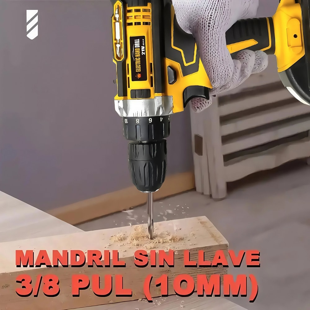 Lithium Cordless Electric Screwdriver Drill Combo Kit 9