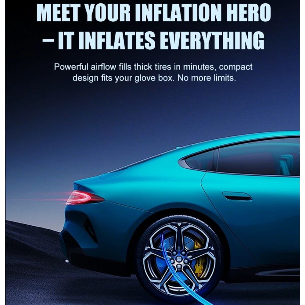 Portable 4 In 1 Car Jump Starter With Air Pump 5