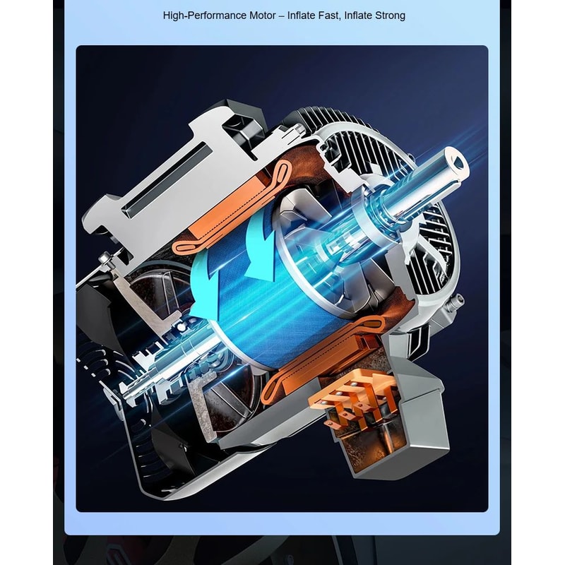 Portable 4 In 1 Car Jump Starter With Air Pump 9