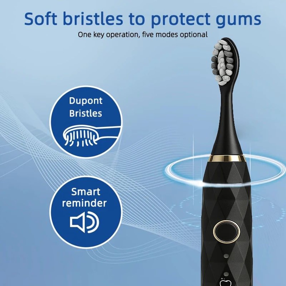 Rechargeable Electric Toothbrush With 10 Brush Heads 6