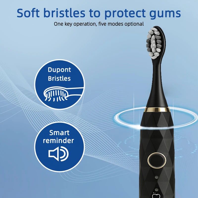 Rechargeable Electric Toothbrush With 10 Brush Heads 6