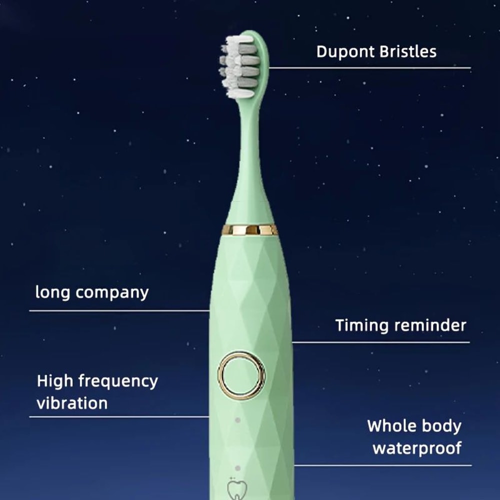 Rechargeable Electric Toothbrush With 10 Brush Heads 7