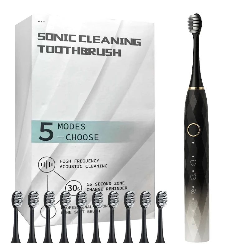Rechargeable Electric Toothbrush With 10 Brush Heads 15