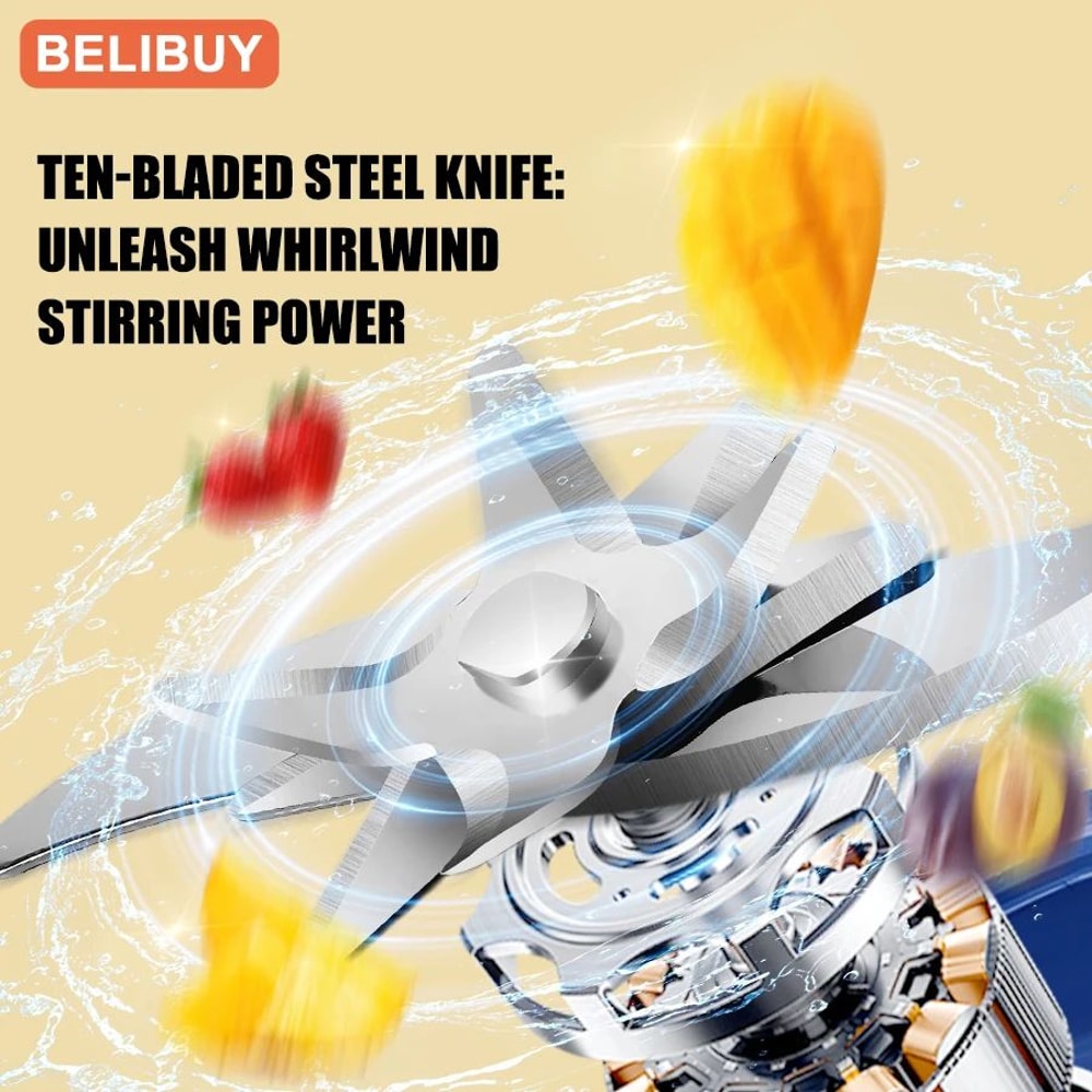 Portable USB Electric Juicer Blender 400ml 10