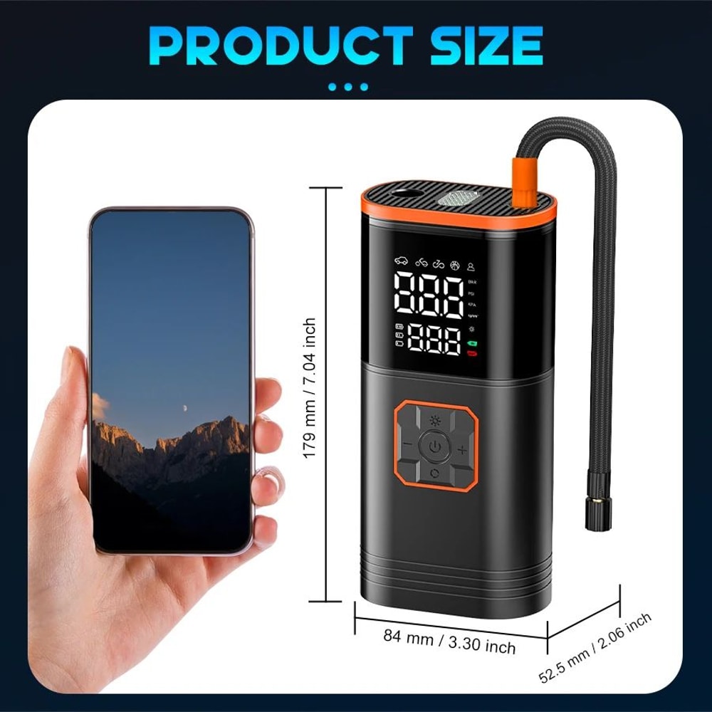 Portable Car Tire Inflator Air Pump 2