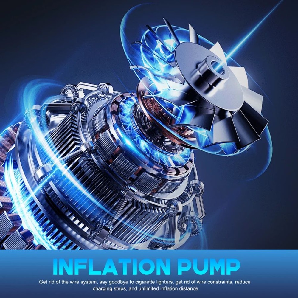 Portable Car Tire Inflator Air Pump 6