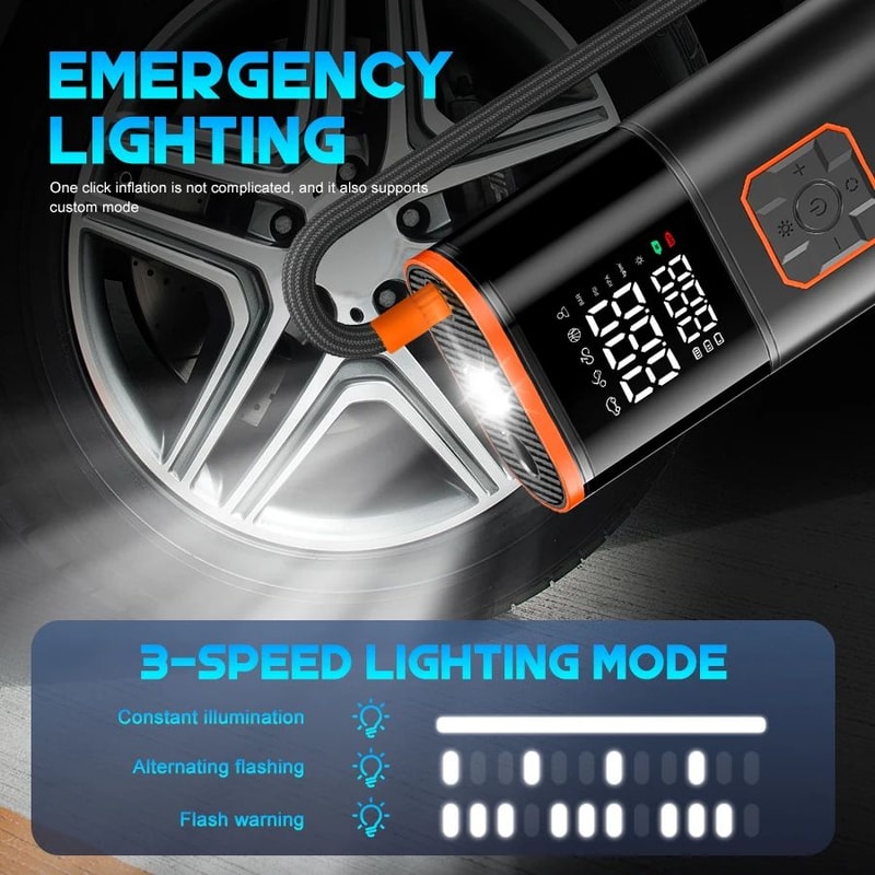 Portable Car Tire Inflator Air Pump 7