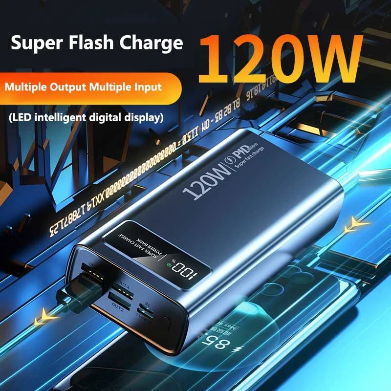 50000mAh 120W Super Fast Charging Power Bank 4