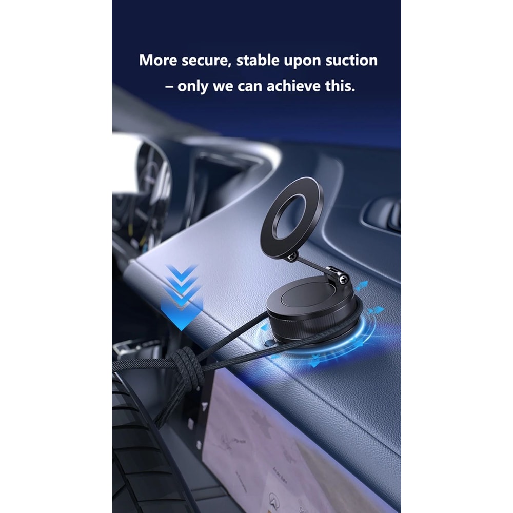 Magnetic Car Phone Holder 360 Adjustable Foldable Suction Mount 10