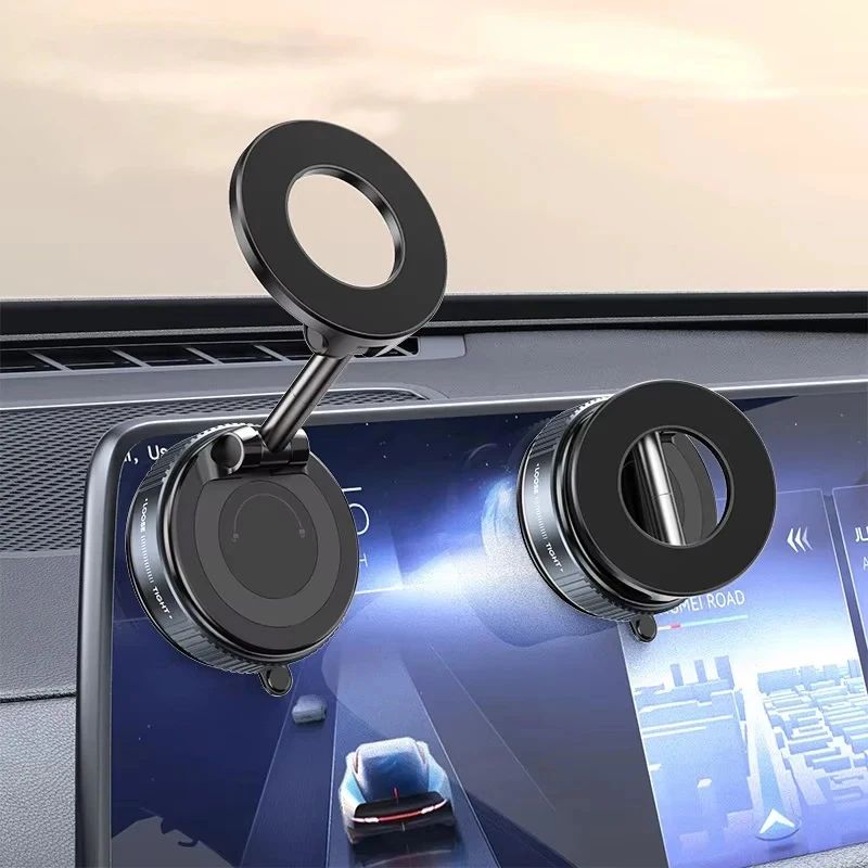 Magnetic Car Phone Holder 360 Adjustable Foldable Suction Mount 17