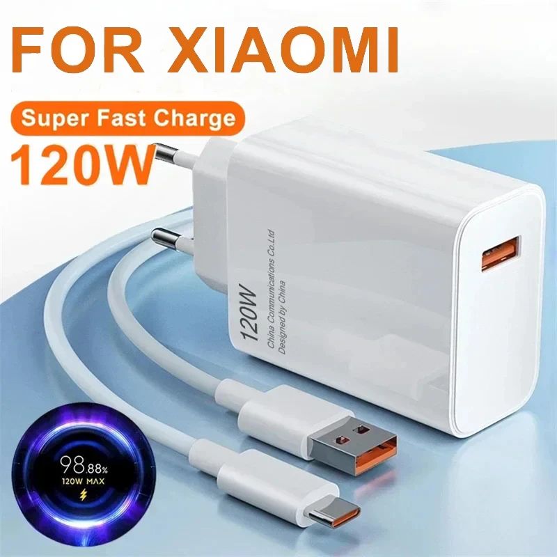 120W Ultra Fast Charging Cable Type C Turbo Charger 0