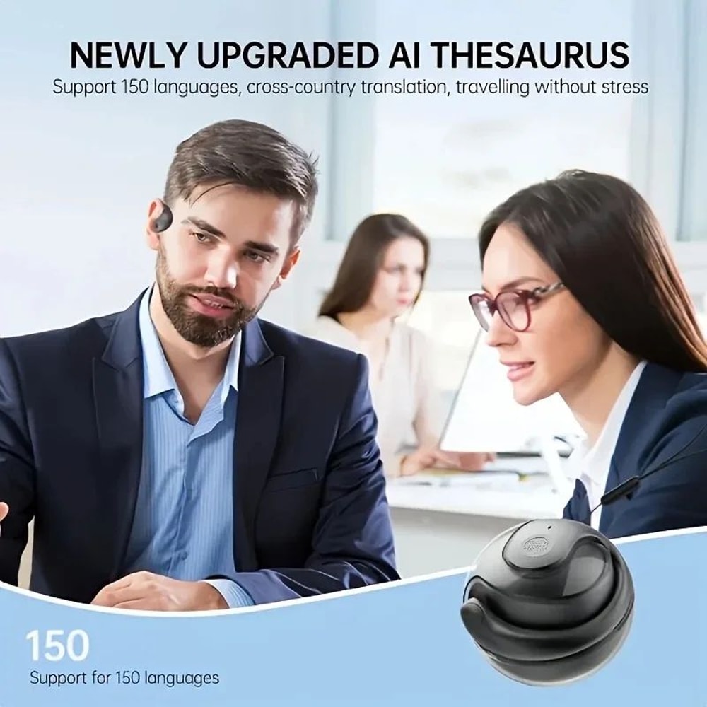 AI Translation Wireless Earbuds Bluetooth 150 Languages Support 10