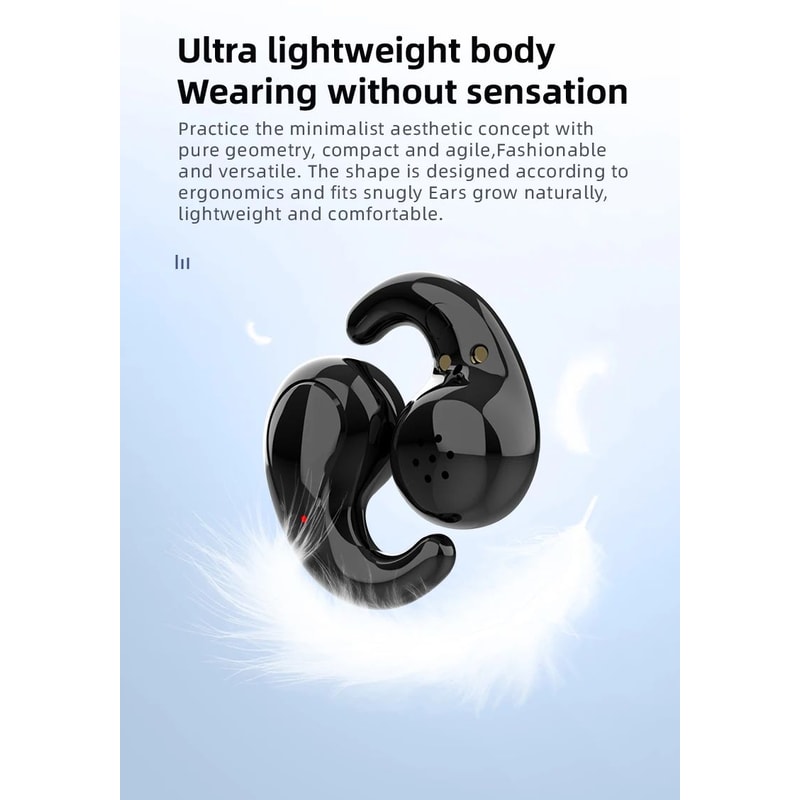TWS Wireless Sleep Earbuds Lightweight Comfortable USB C Charging 6