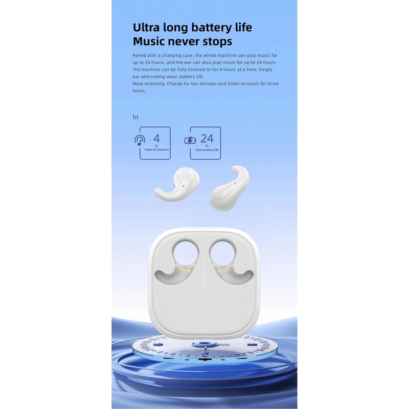 TWS Wireless Sleep Earbuds Lightweight Comfortable USB C Charging 11