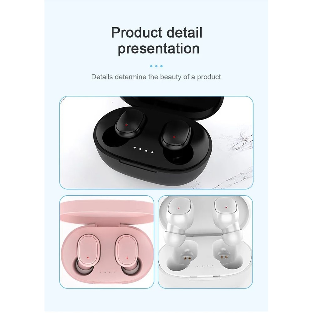 Mini TWS A6S Wireless Earbuds Bluetooth Touch Control Headphones 9