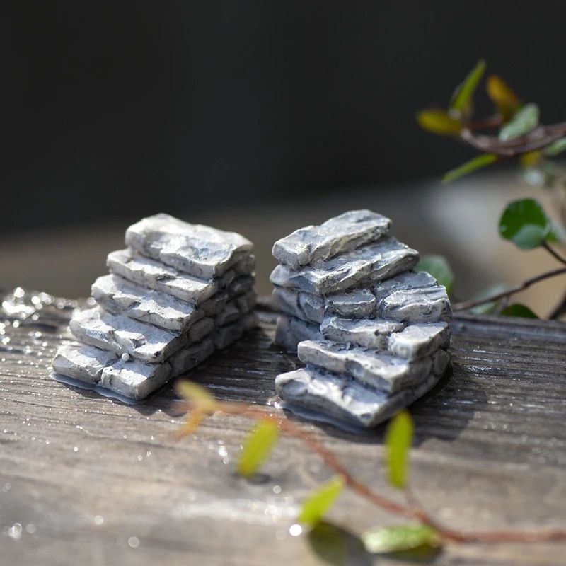 Mini Fairy Garden Lighthouse Bridge Cottage Set 13